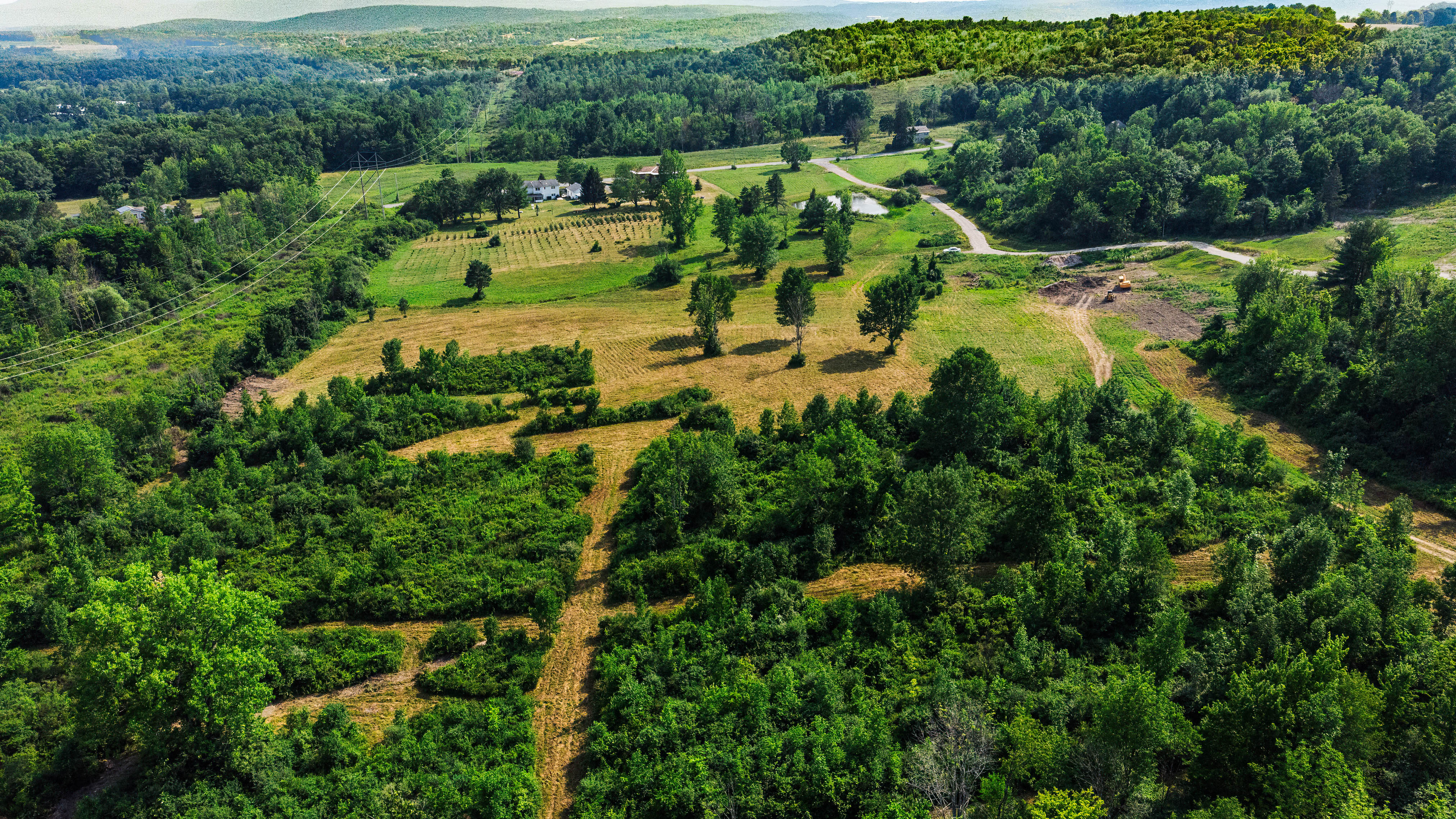 UAV view of land development project