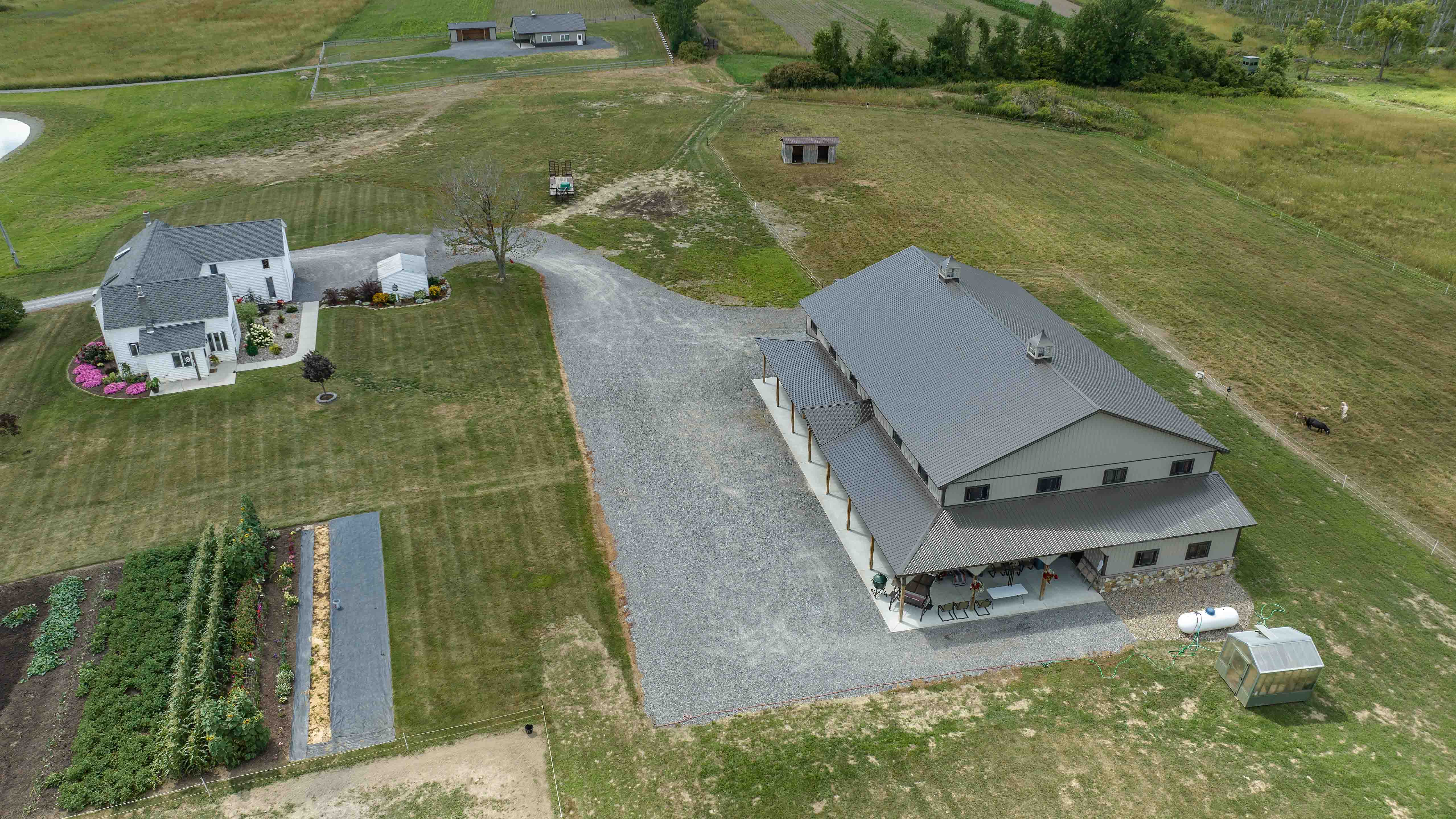 Aerial property view rural property Aerial property view - on location Sharon Springs NY - rcm Imaging