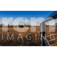 Oklahoma ranch through gate